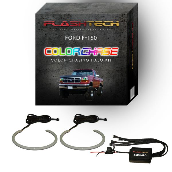 Ford F-150 ColorChase LED Halo Headlight Kit 1992-1996