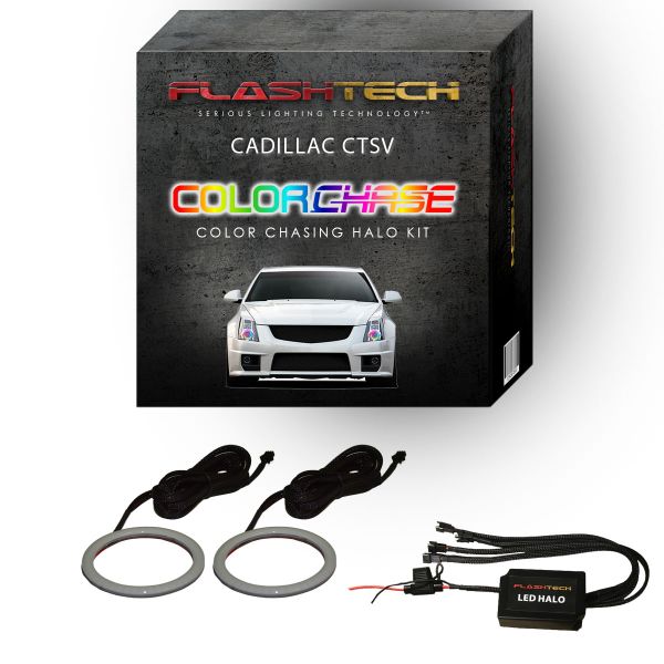 Cadillac CTS-V ColorChase LED Halo Headlight Kit 2008-2015