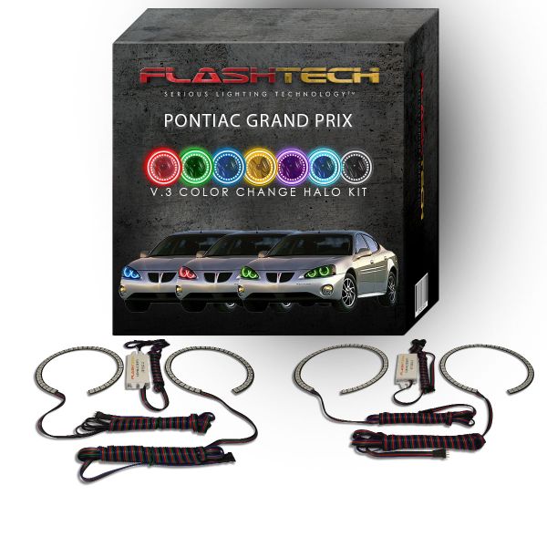 Pontiac Grand Prix V.3 Fusion Color Change LED Halo Headlight Kit 2004-2008