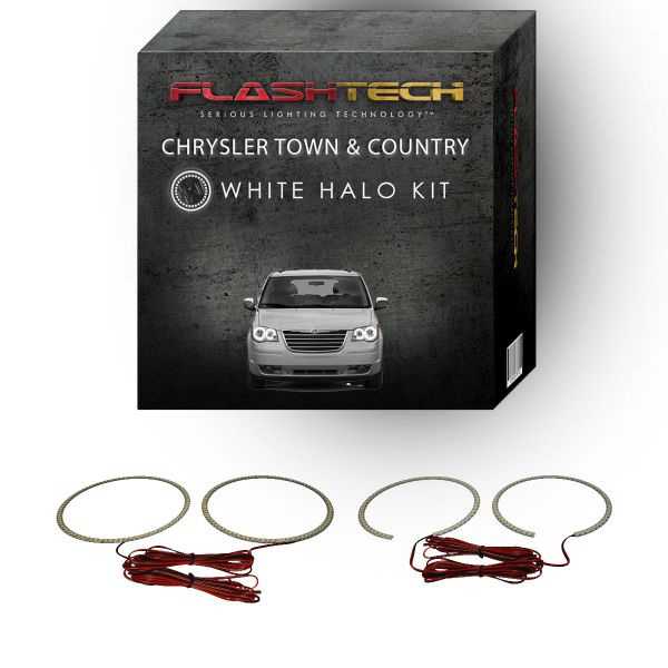 Chrysler Town & Country White Headight Halo Kit 2005-2010