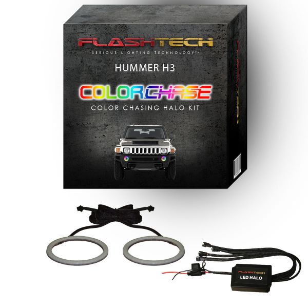 Hummer H3 ColorChase LED Halo Fog Light Kit 2006-2010