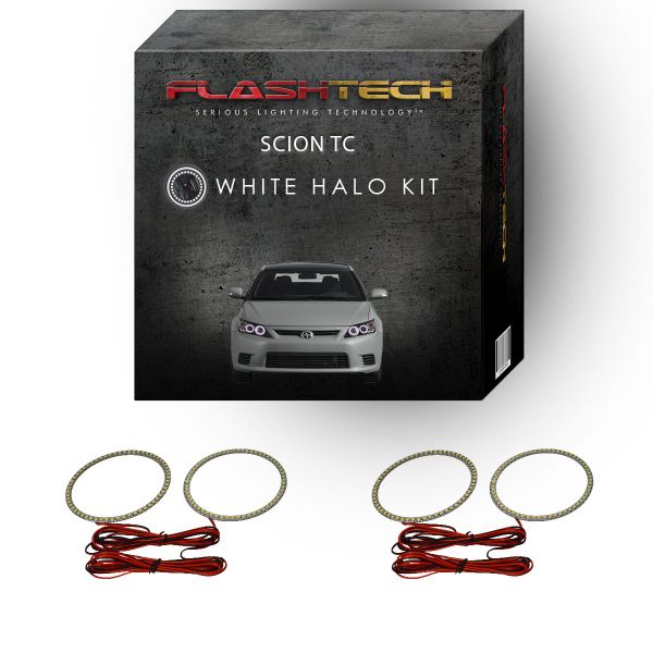 Scion tC White LED Halo Headlight Kit 2011-2013