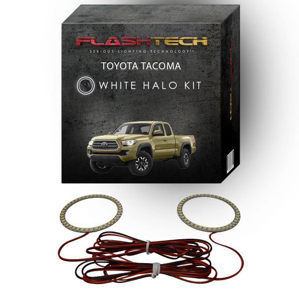 Toyota Tacoma White LED Halo Headlight Kit 2016-2017