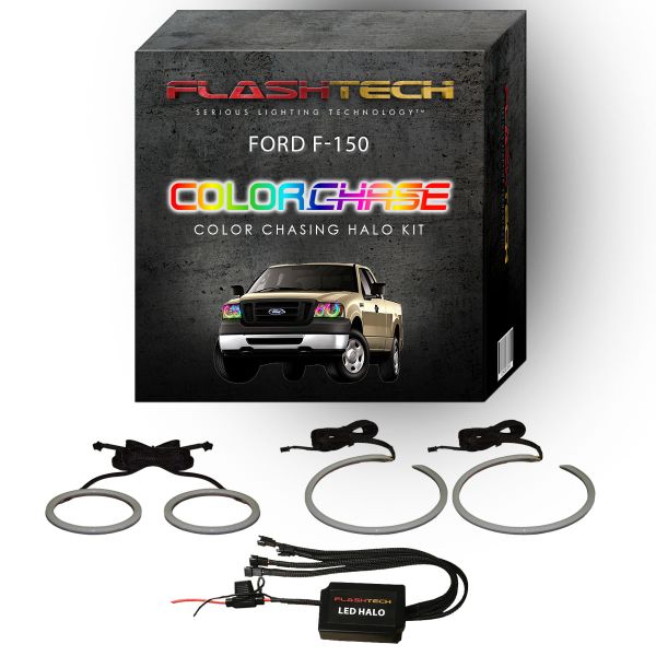 Ford F150 ColorChase LED Halo Headlight Kit 2004-2008