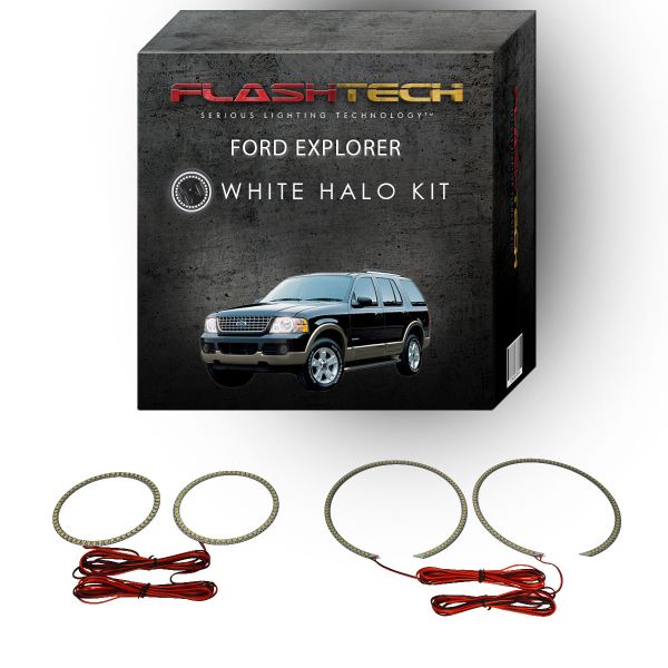 Ford Explorer White LED Halo Headlight Kit 2002-2005