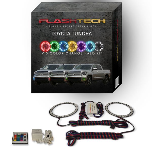 Toyota Tundra 2014-2015 V.3 Fusion Color Change LED Halo Fog light Kit with IR Remote