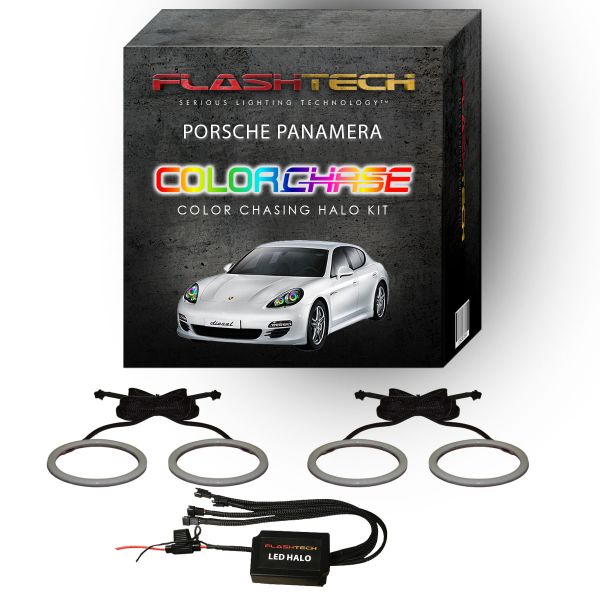 Porsche Panamera ColorChase LED Halo Headlight Kit 2010-2013