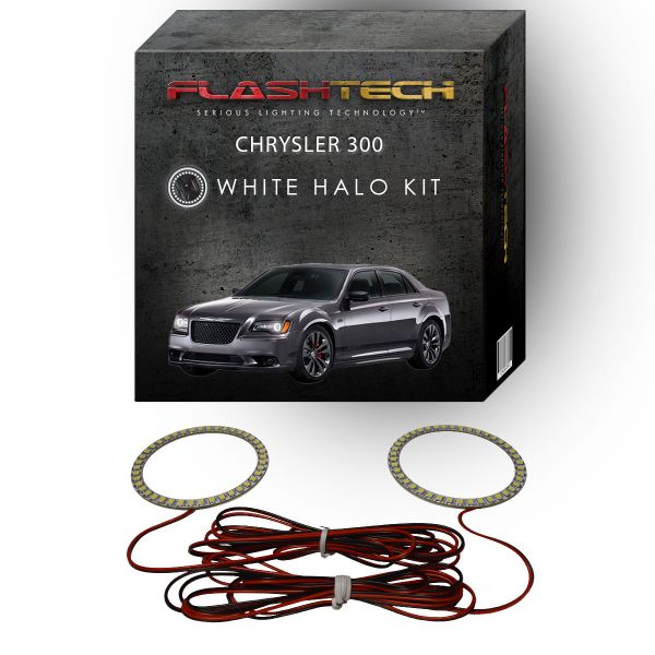 Chrysler 300 White LED Halo Headlight Kit 2011-2016