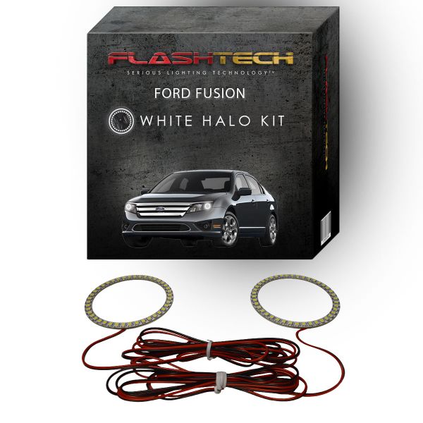 Ford Fusion White LED Halo Headlight Kit 2010-2012