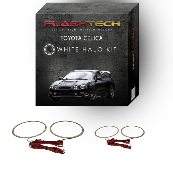 Toyota Celica White LED Halo Headlight Kit 1994-1999