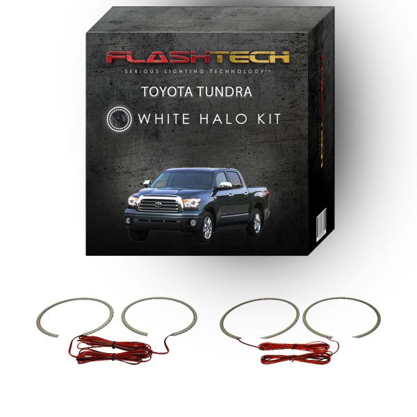Toyota Tundra White LED Halo Headlight Kit 2007-2013