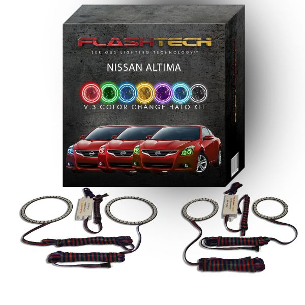 Nissan Altima Coupe V.3 Fusion Color Change LED Halo Headlight Kit 2010-2013
