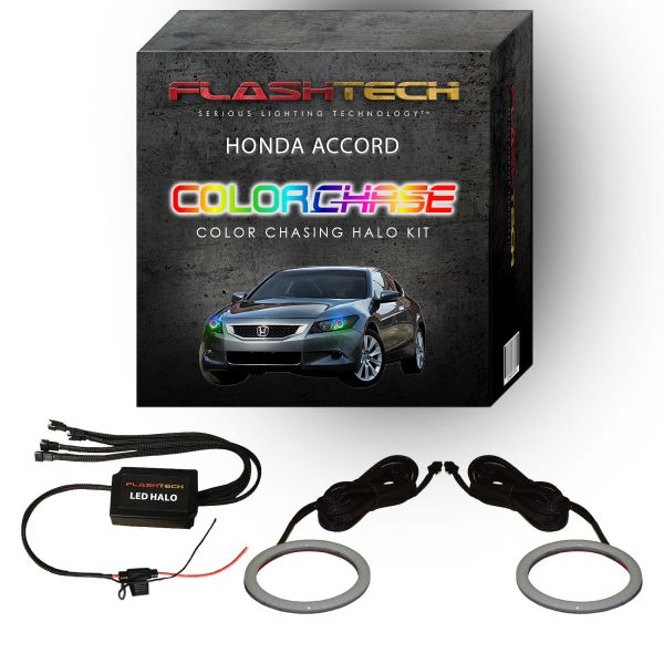 Honda Accord Coupe ColorChase LED Halo Headlight Kit 2011-2012