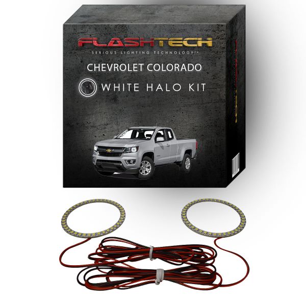 Chevrolet Colorado Projector White LED Halo Headlight Kit 2015-2016