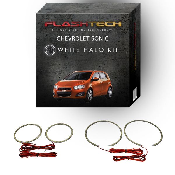Chevrolet Sonic White LED Halo Headlight Kit 2012-2016