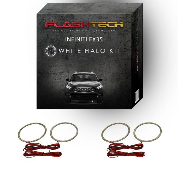 Infiniti FX35 White LED Halo Headlight Kit 2009-2012