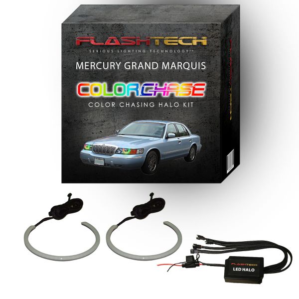 Mercury Grand Marquis ColorChase LED Halo Headlight Kit 1998-2002
