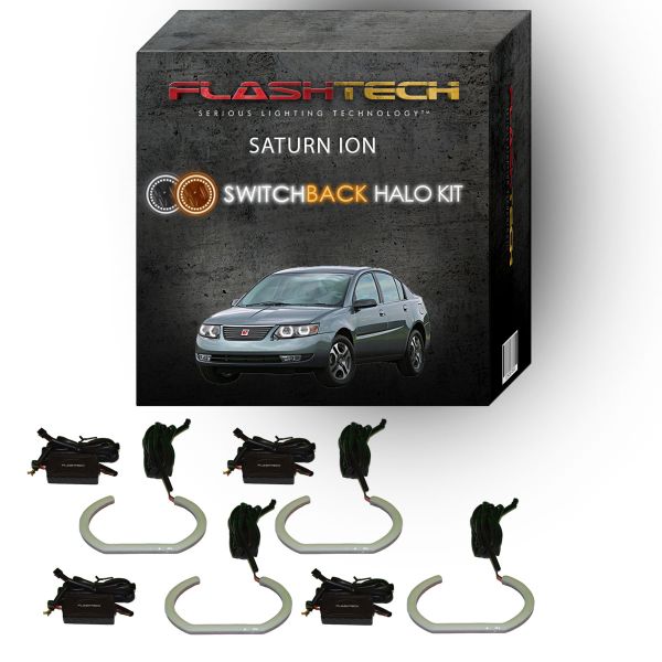 Saturn Ion White LED Halo Headlight Kit 2003-2007