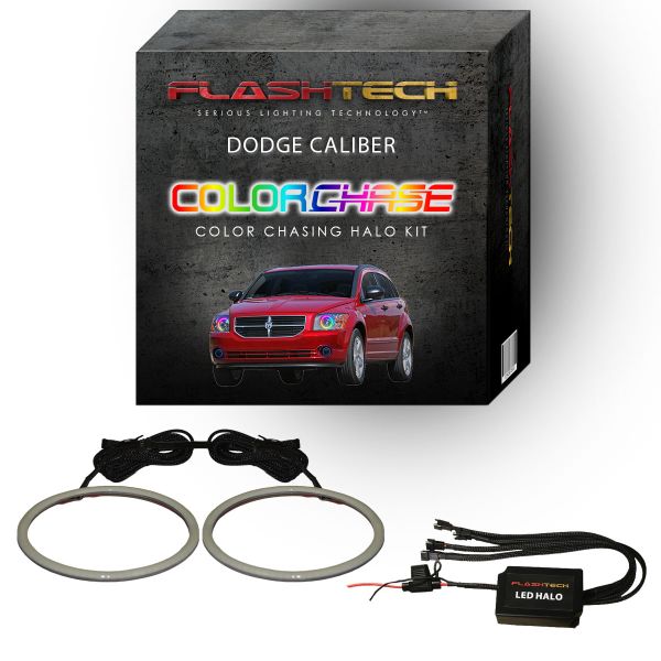 Dodge Caliber ColorChase LED Halo Headlight Kit 2007-2012