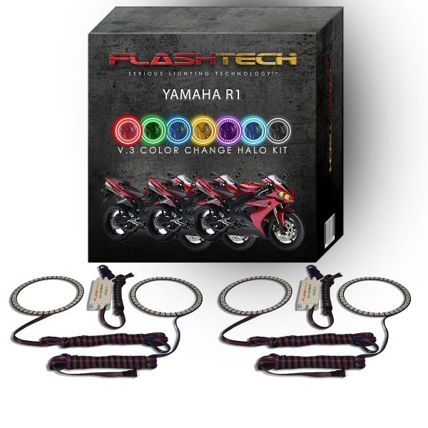 Yamaha R1 V.3 Fusion Color Change LED Halo Headlight Kit 2004-2006