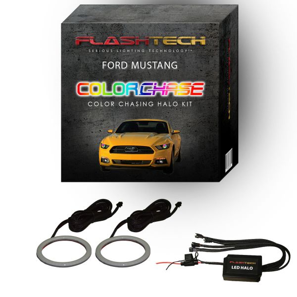 Ford Mustang ColorChase LED Halo Headlight Kit 2015-2017