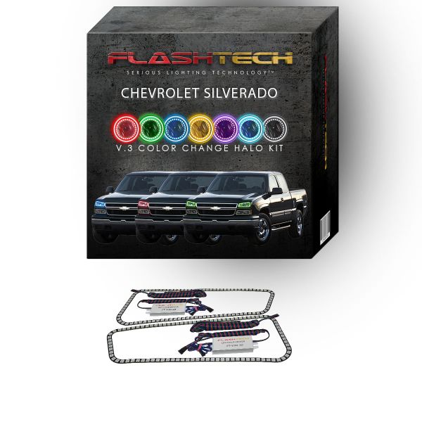 Chevrolet Silverado V.3 Fusion Color Change Upper Outline Halo Kit 2003-2006