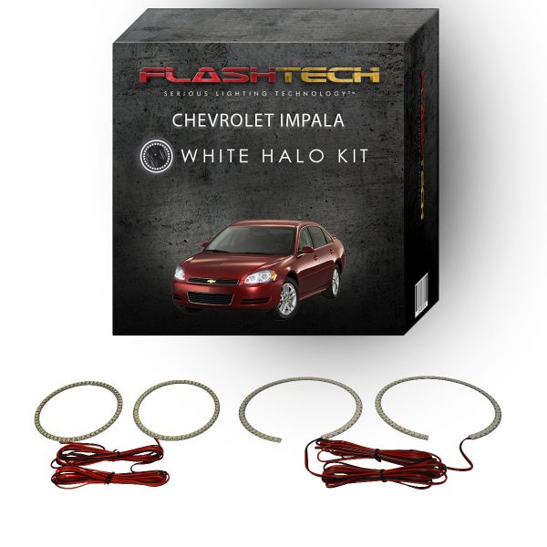 Chevrolet Impala White LED Halo Headlight Kit 2006-2012