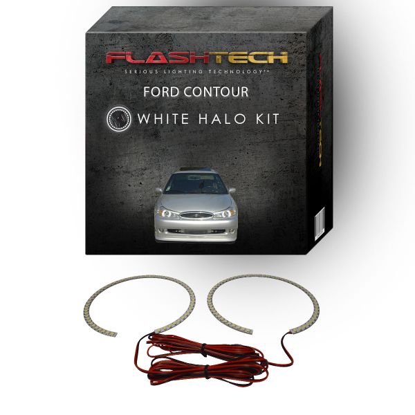 Ford Contour White LED Halo Headlight Kit 1998-2000