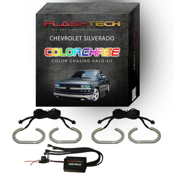 Chevrolet Silverado ColorChase LED Halo Headlight Kit 1998-2002