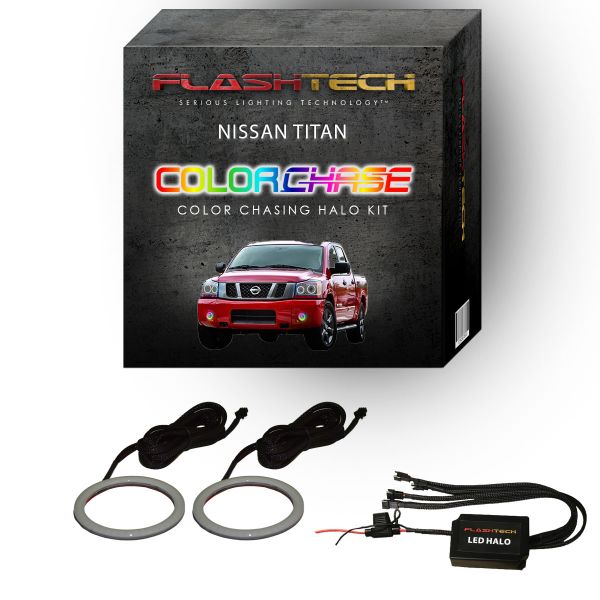 Nissan Titan ColorChase LED Halo Fog Light Kit 2004-2015
