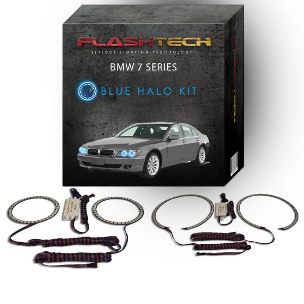 BMW 7 series 2006-2008 Blue LED Halo Headlight Kit