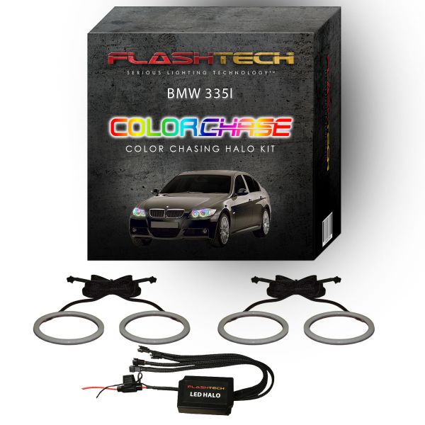 BMW 335i ColorChase LED Halo Headlight Kit 2006-2008