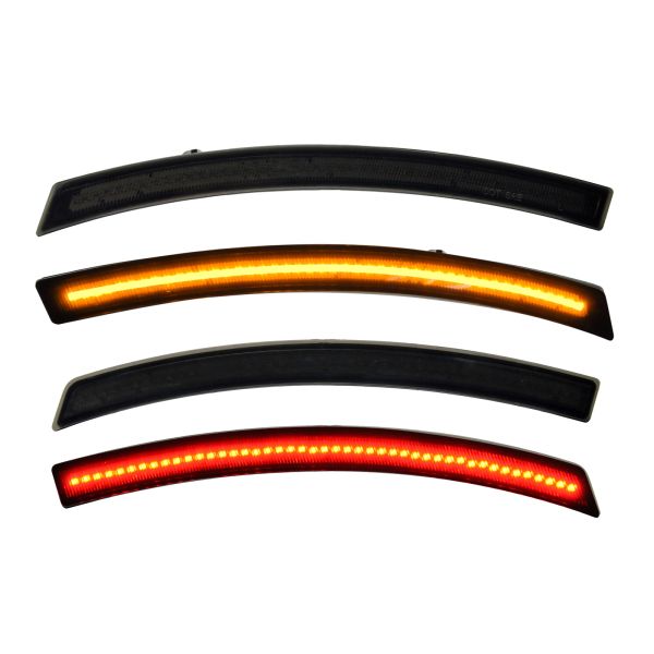 2014-2019 CHEVROLET C7 CORVETTE FLASHTECH LED SIDEMARKER SET SMOKED