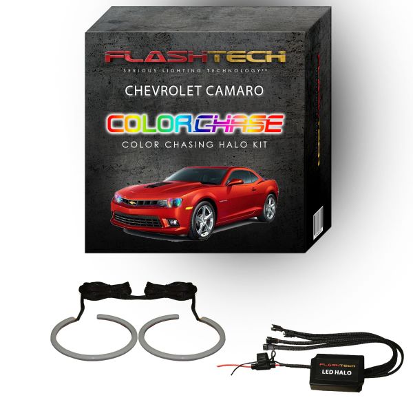 Chevrolet Camaro Non RS ColorChase LED Halo Headlight Kit 2014-2016