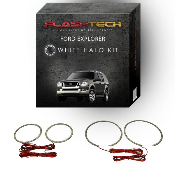 Ford Explorer White LED Halo Headlight Kit 2006-2010