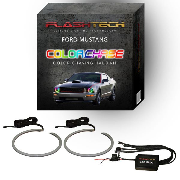 Ford Mustang ColorChase LED Halo Headlight Kit 2005-2009