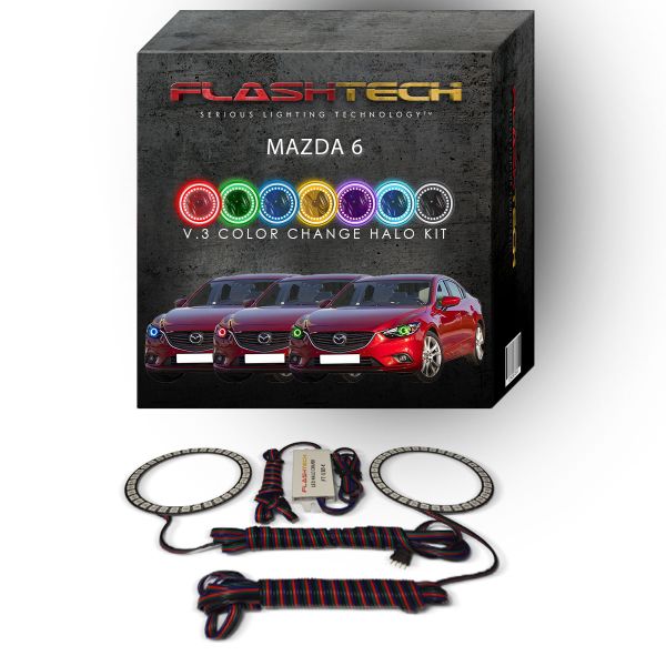Mazda 6 V.3 Fusion Color Change LED Halo Headlight Kit 2014-2015
