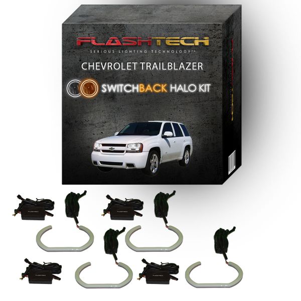 Chevrolet Trailblazer White LED Halo Headlight Kit 2002-2009