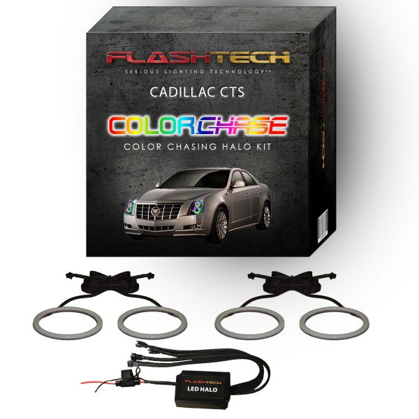Cadillac CTS ColorChase LED Halo Headlight Kit 2008-2013