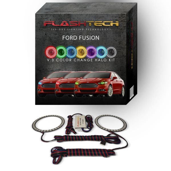 Ford Fusion V.3 Fusion Color Change LED Halo Headlight Kit 2013-2016
