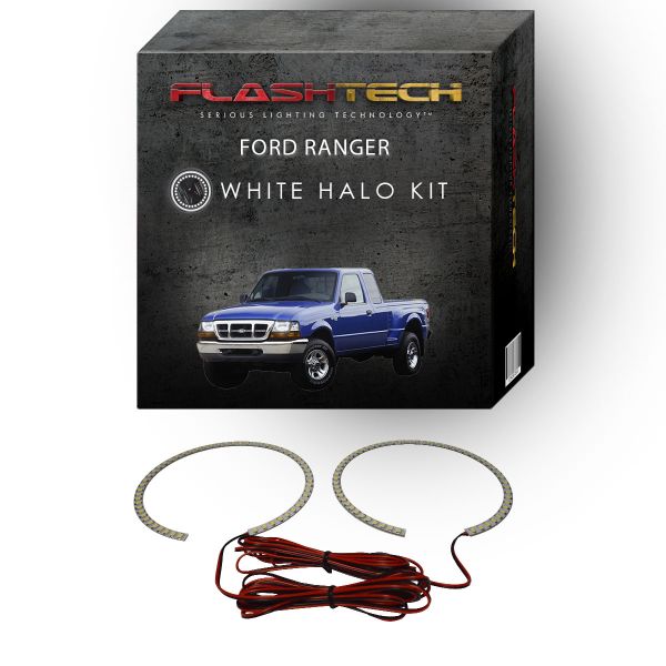 Ford Ranger White LED Halo Headlight Kit 1998-2000