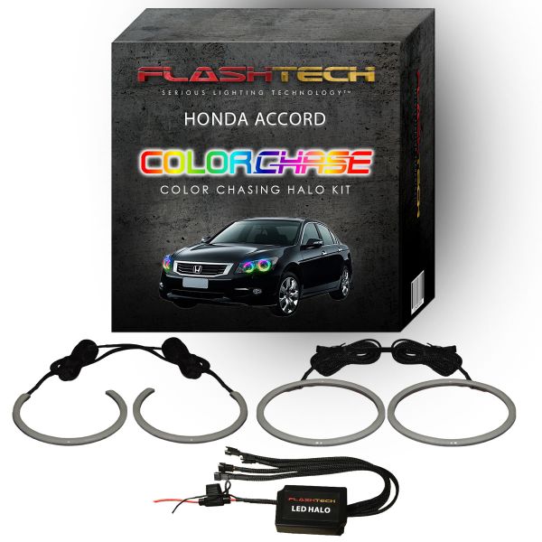 Honda Accord Sedan ColorChase LED Halo Headlight Kit 2008-2012