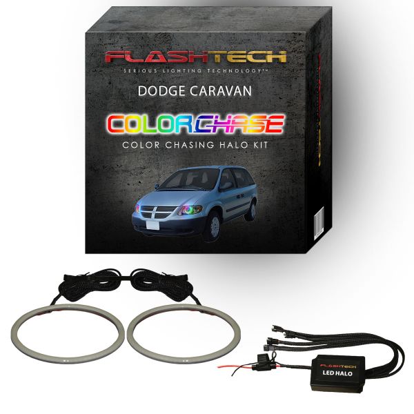 Dodge Caravan ColorChase LED Halo Headlight Kit 2001-2007