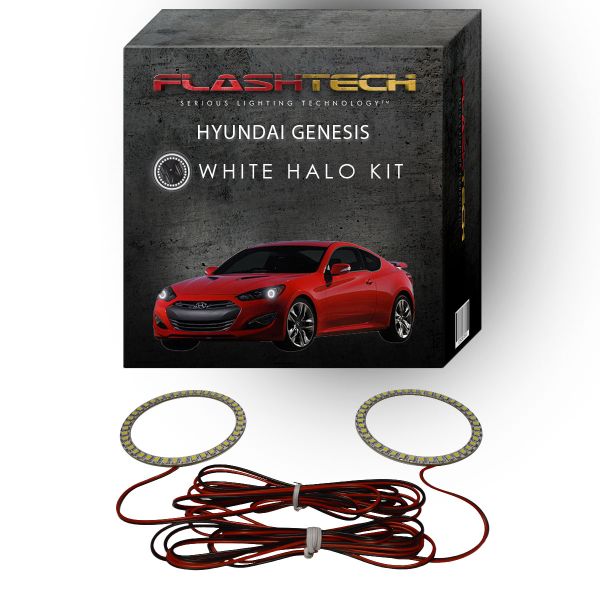 Hyundai Genesis Coupe White LED Halo Headlight Kit 2013-2016
