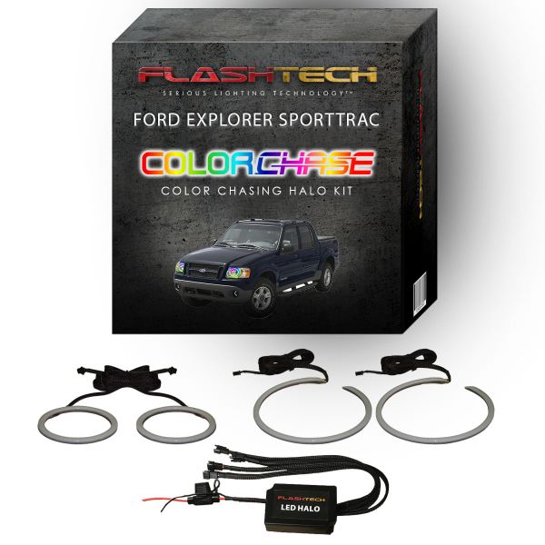 Ford Explorer Sport Trac ColorChase LED Halo Headlight Kit 2006-2010