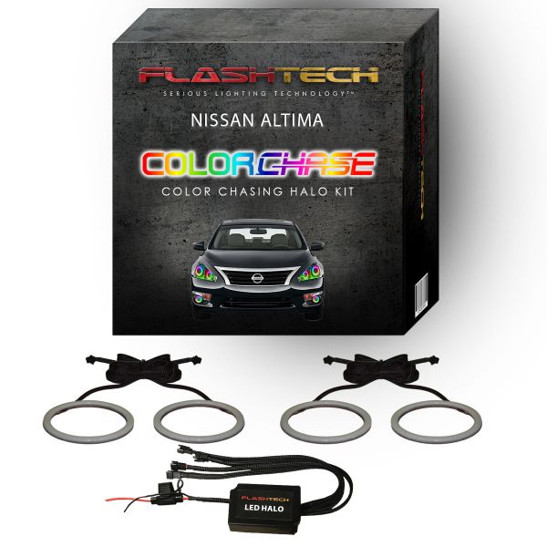 Nissan Altima Sedan ColorChase Headlight & LED Halo Fog Light Kit 2013-2015