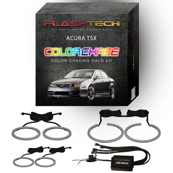 Acura TSX ColorChase LED Halo Headlight Kit 2004-2008