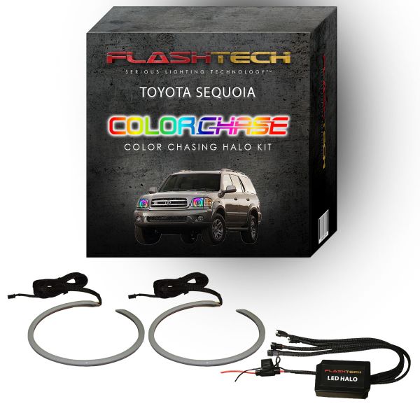 Toyota Sequoia ColorChase LED Halo Headlight Kit 2001-2004