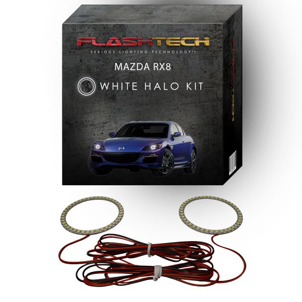 Mazda RX8 White LED Halo Headlight Kit 2004-2008