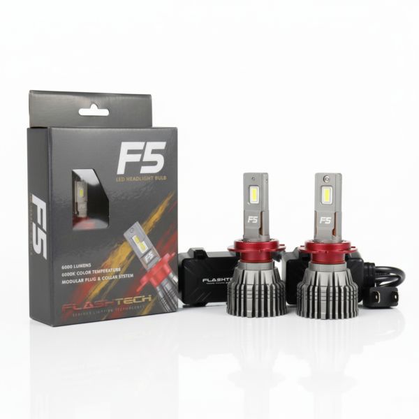 Flashtech F5 LED Bulb - 3000K Yellow - H7
